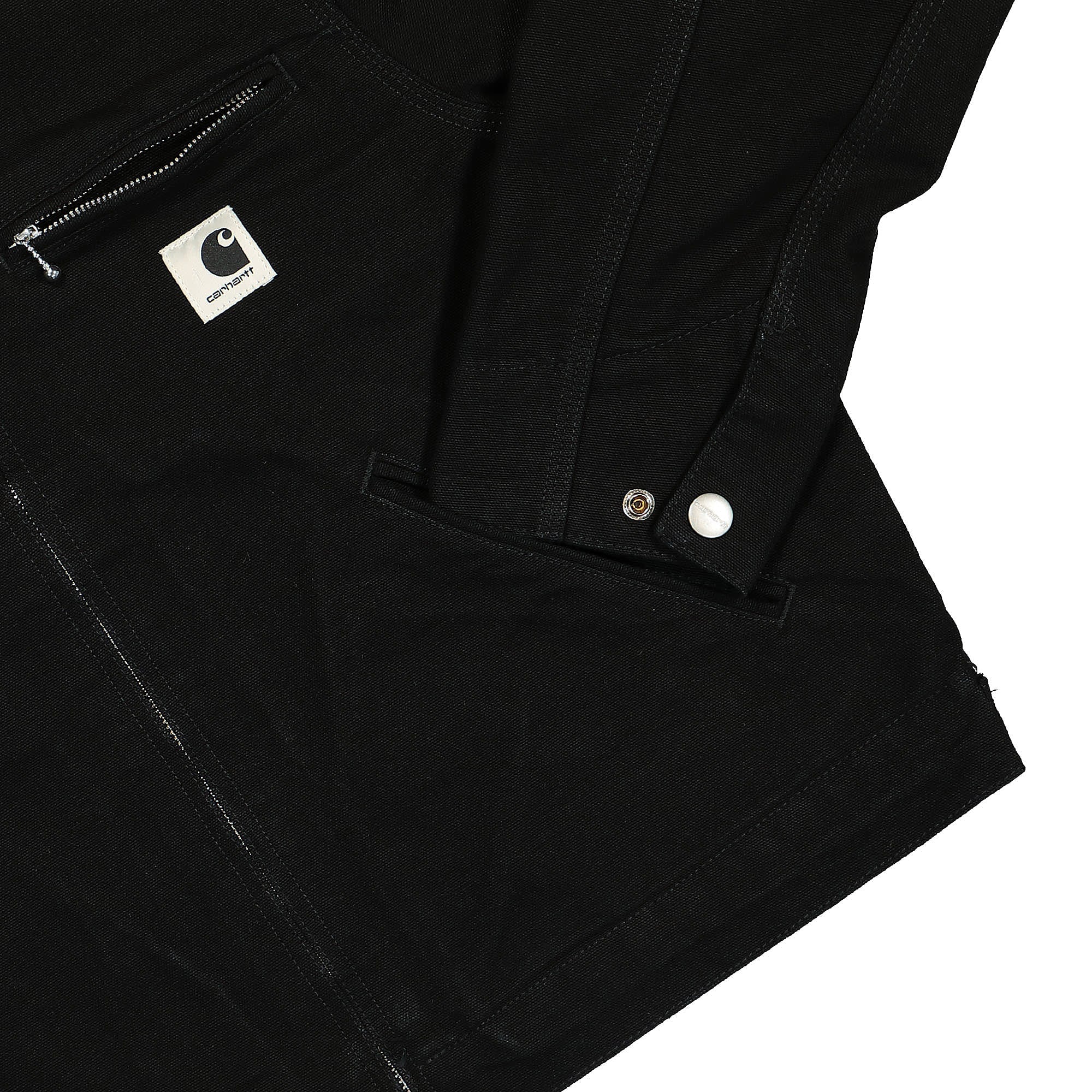 Carhartt WIP W OG Detroit Jacket Dearborn Black / Black Rinsed Jackets Detailfoto | Overkill