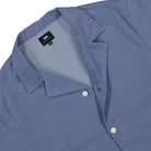 Edwin Clean II SS Shirt Light Chambray Shirts Close-up | Overkill
