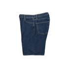 Carhartt WIP W Brandon Short Smith Blue Stone Washed Shorts Close-up | Overkill