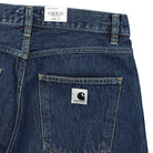 Carhartt WIP W Brandon Short Smith Blue Stone Washed Shorts Detail view 1 | Overkill