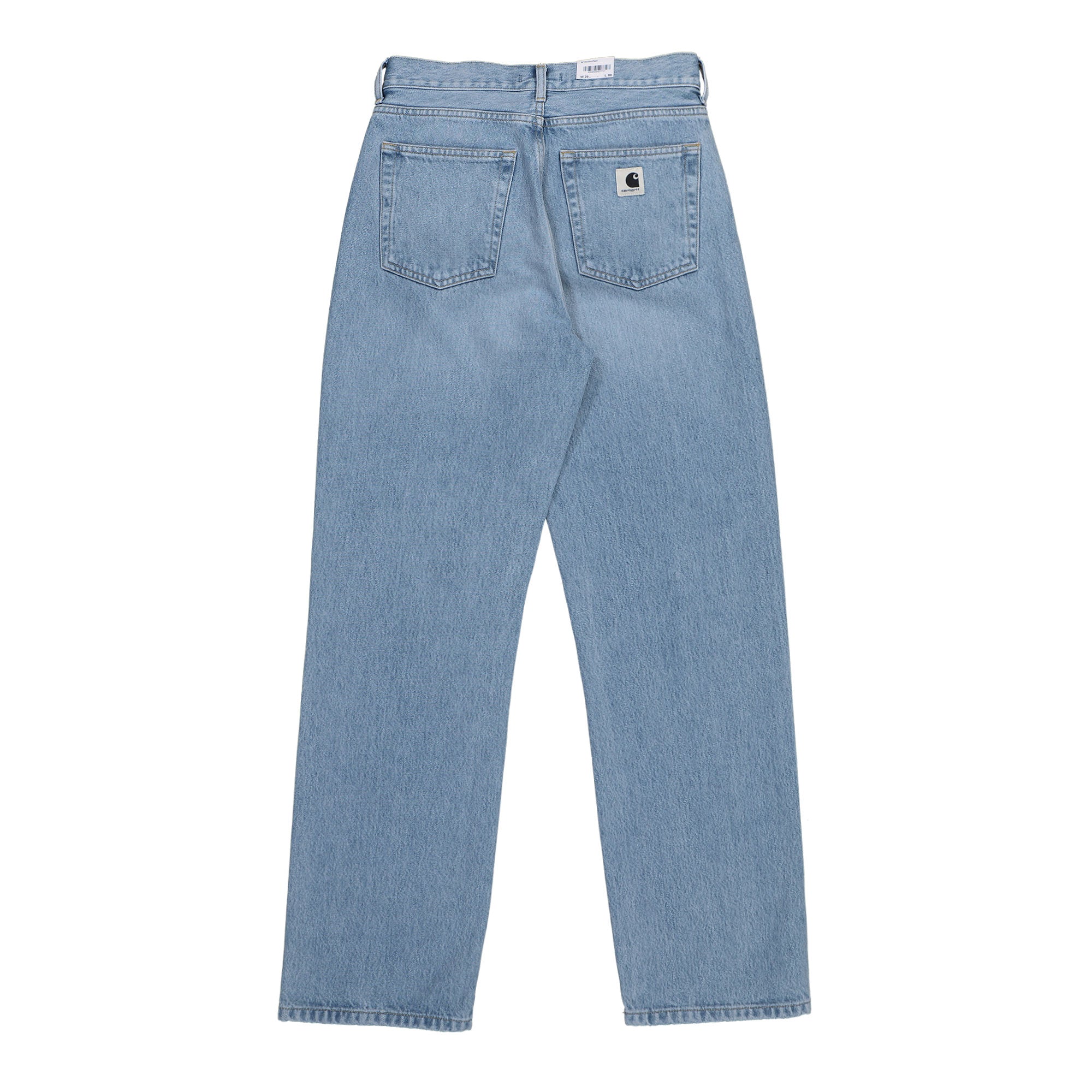 Carhartt WIP W Noxon Pant Blue Heavy Worn Bleach Jeans I031920.01.WU.00 Close-up | Overkill
