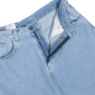 Carhartt Brandon Short Blue Heavy Stone Bleached Shorts I031921.01.A3.03 Detail View 1 | Overkill
