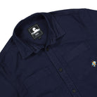 Edwin Yasu Shirt Maritime Blue Shirts Close-up | Overkill