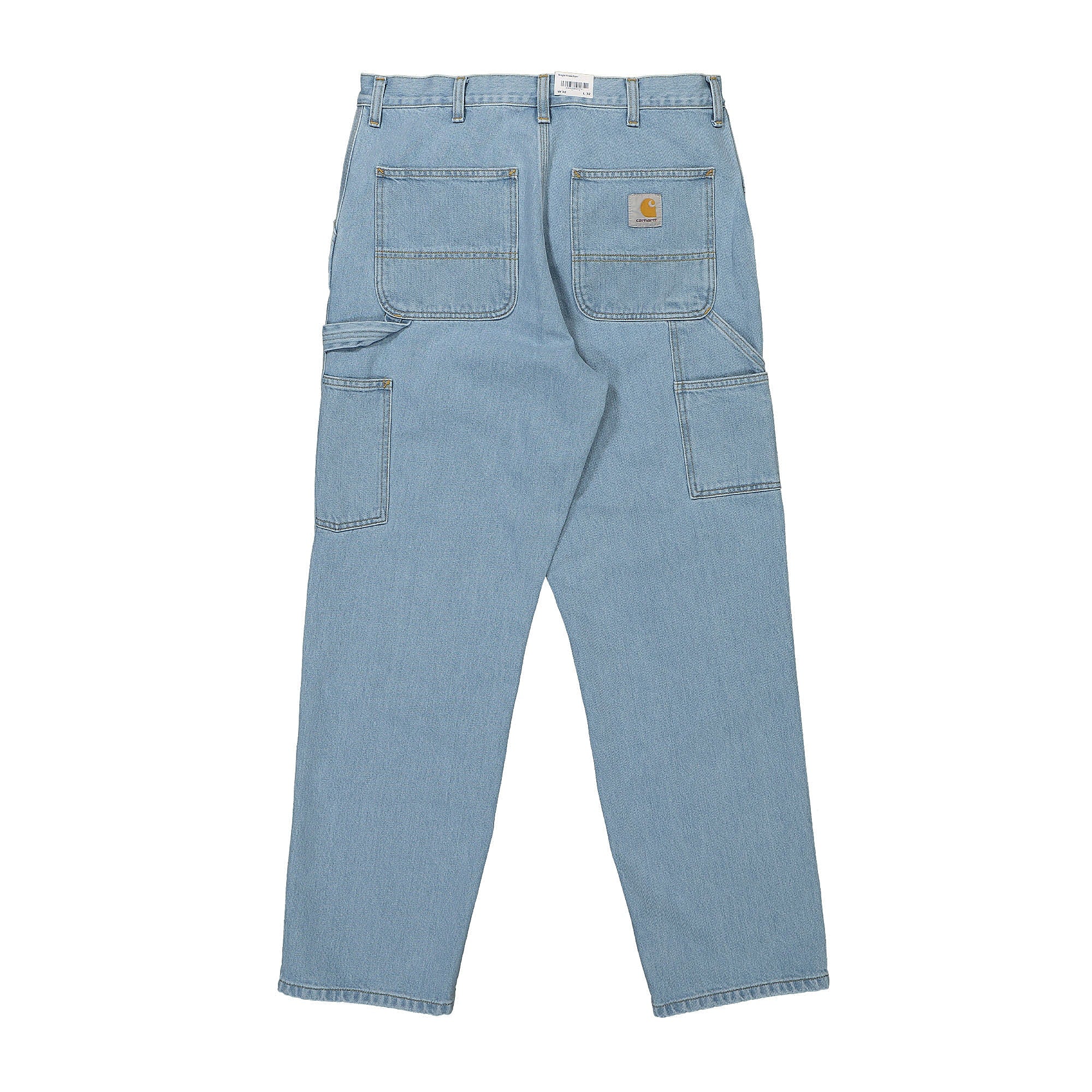 Carhartt WIP Single Knee Pant Smith Blue Heavy Stone Bleached Jeans Material | Overkill