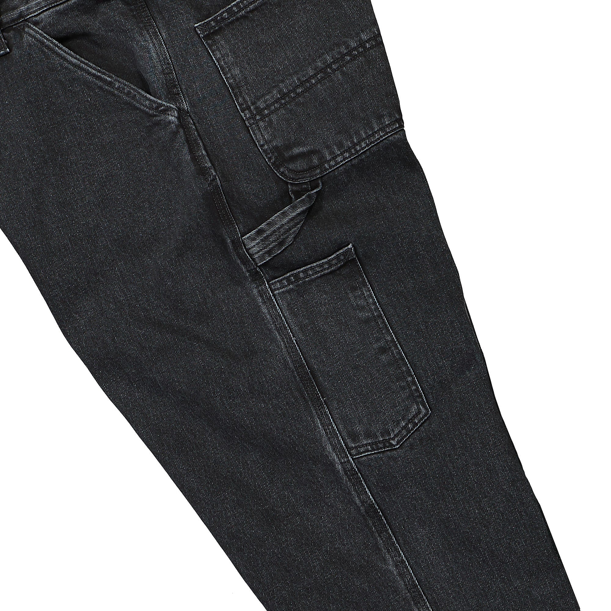Carhartt WIP Single Knee Pant Smith Black Stone Washed Jeans Detail view 2 | Overkill
