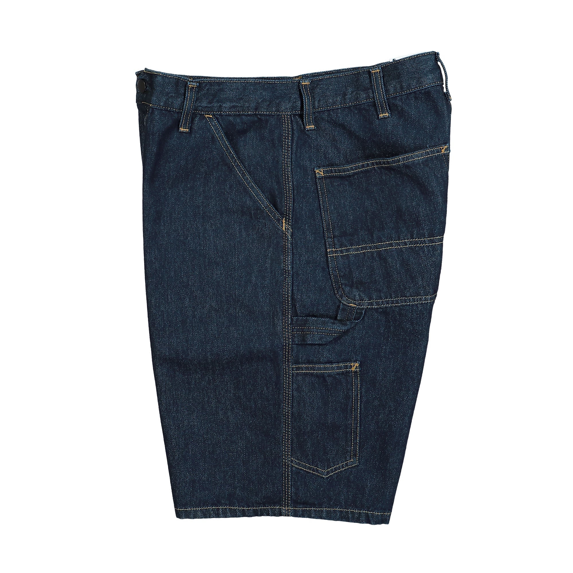 Carhartt WIP Single Knee Short Blue Rinsed Shorts I032026.01.02.00 Detailfoto | Overkill
