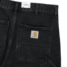 Carhartt WIP Single Knee Short Smith Black Stone Washed Shorts Detail view 1 | Overkill