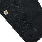 Carhartt WIP Single Knee Short Smith Black Stone Washed Shorts Detail view 2 | Overkill