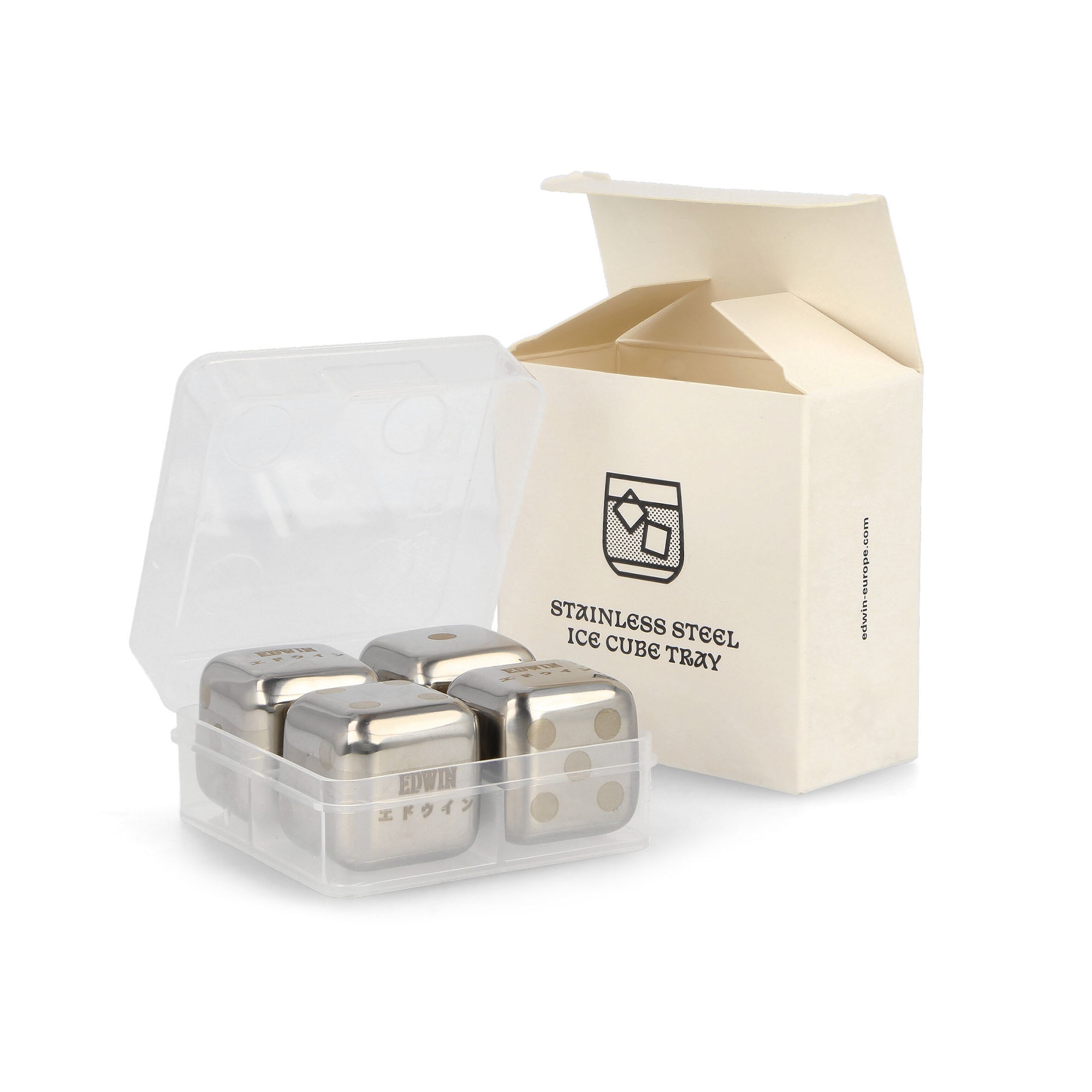 Edwin Stainless Steel Ice Cube Tray Silver Trays  Material | Overkill