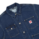 Carhartt WIP W Nash Jacket Blue Stone Washed Jackets Close-up | Overkill