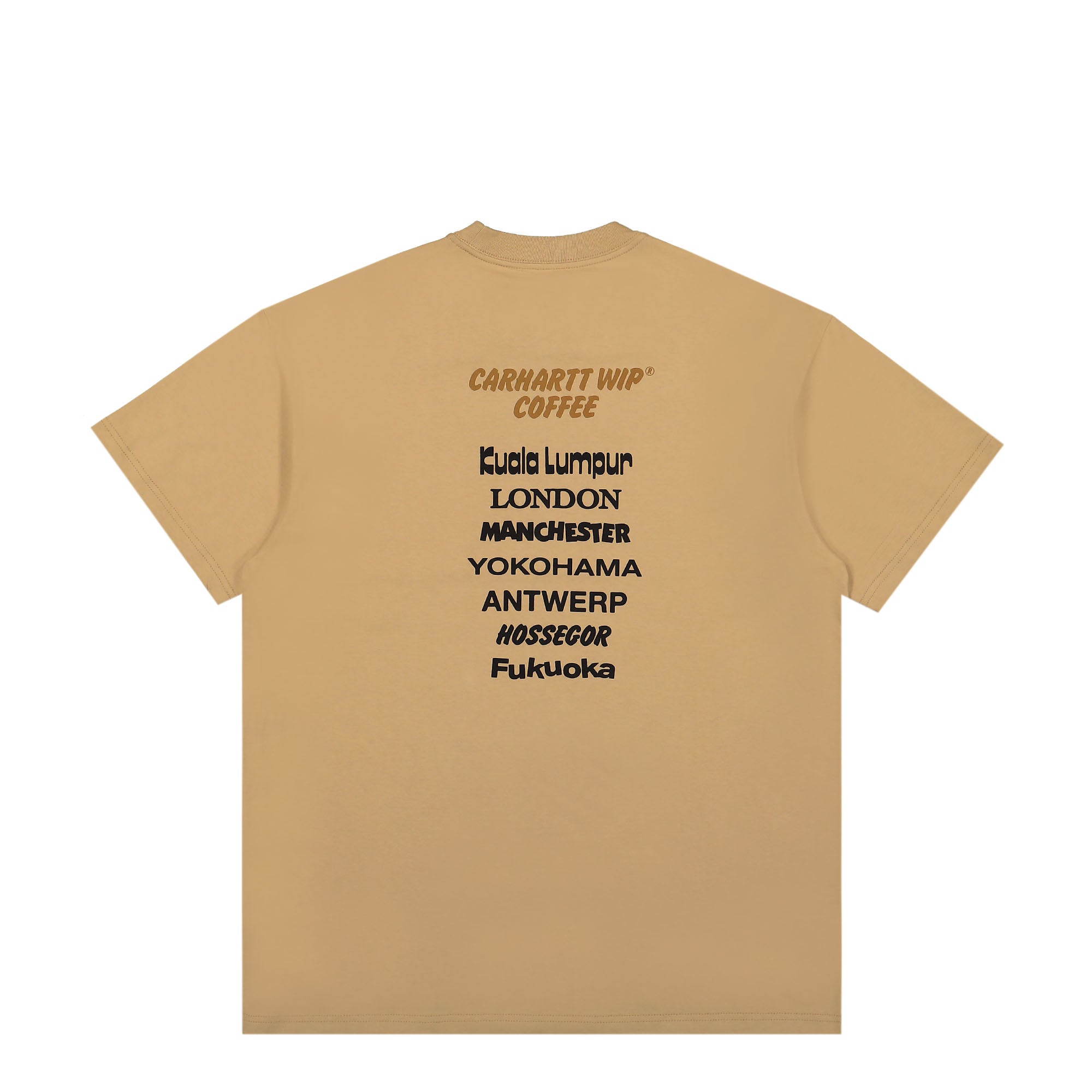 Carhartt WIP S/S Carhartt WIP Coffee T-Shirt Dusty H Brown T-Shirts Close-up | Overkill