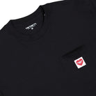 Carhartt WIP S/S Pocket Heart T-Shirt Black / Red T-Shirts I032128.1V2.XX.03 Detailfoto | Overkill
