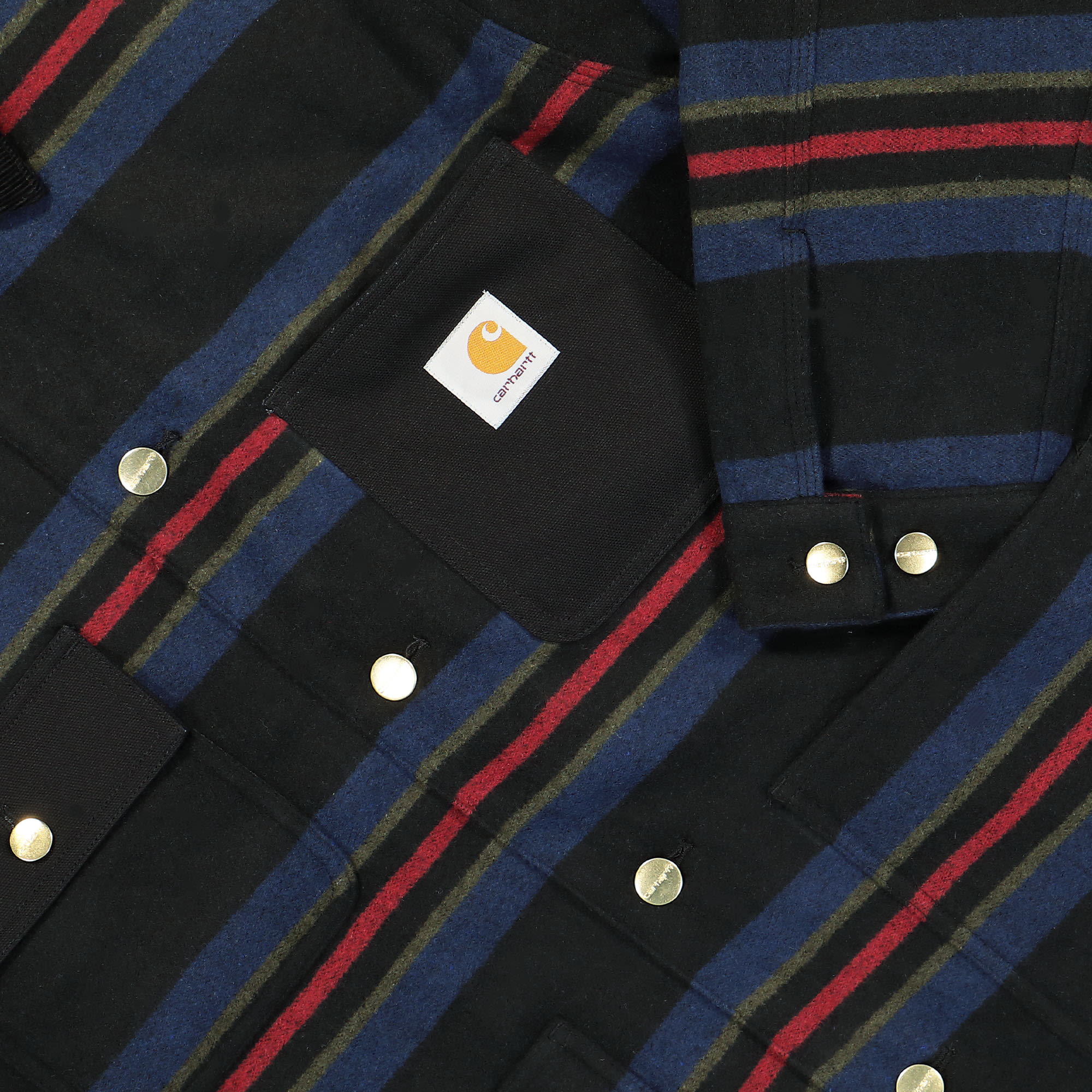 Carhartt WIP Oregon Jacket Starco Stripe, Black Jackets Detailfoto | Overkill