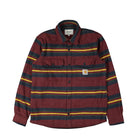 Carhartt WIP Oregon Shirt Jacket Starco Stripe / Bordeaux Shirts I032272.1PH.XX.03 | Overkill