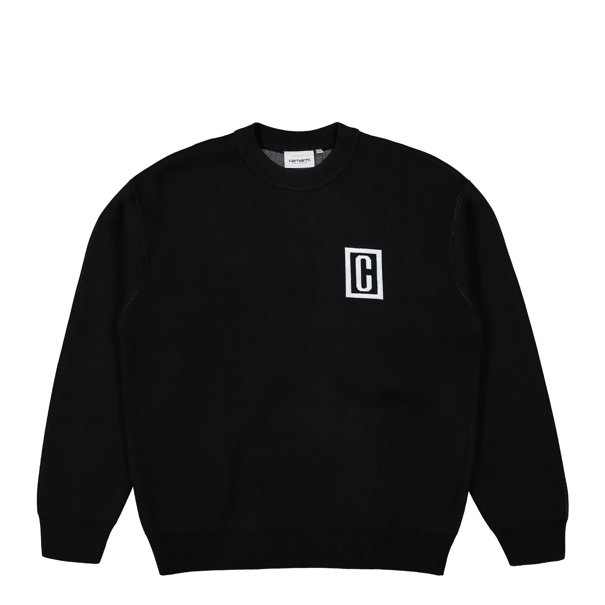 Carhartt WIP Built Sweater Black Sweatshirts I032305.K02.XX.03 | Overkill