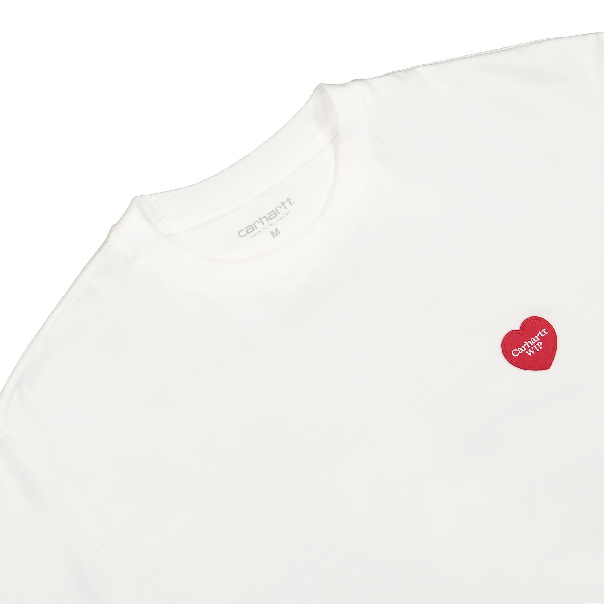 Carhartt WIP W S/S Heart Patch T-Shirt White T-Shirts Close-up | Overkill