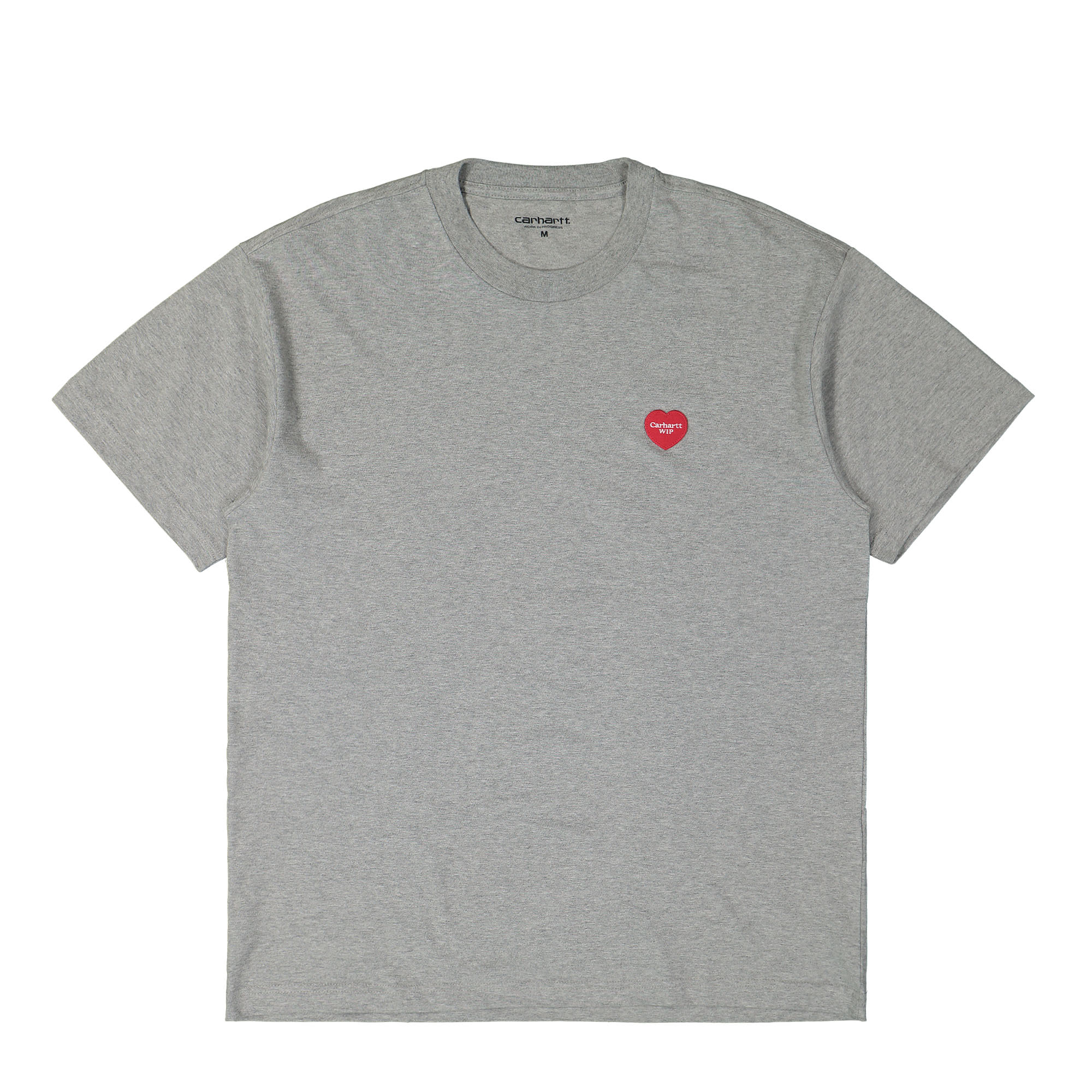 Carhartt WIP S/S Heart Patch T-Shirt Grey Heather T-Shirts I032424.V6.XX.03 | Overkill