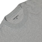 Carhartt WIP S/S Heart Patch T-Shirt Grey Heather T-Shirts Close-up | Overkill