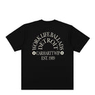 Carhartt WIP S/S Work Varsity T-Shirt Black / Wax T-Shirts Close-up | Overkill