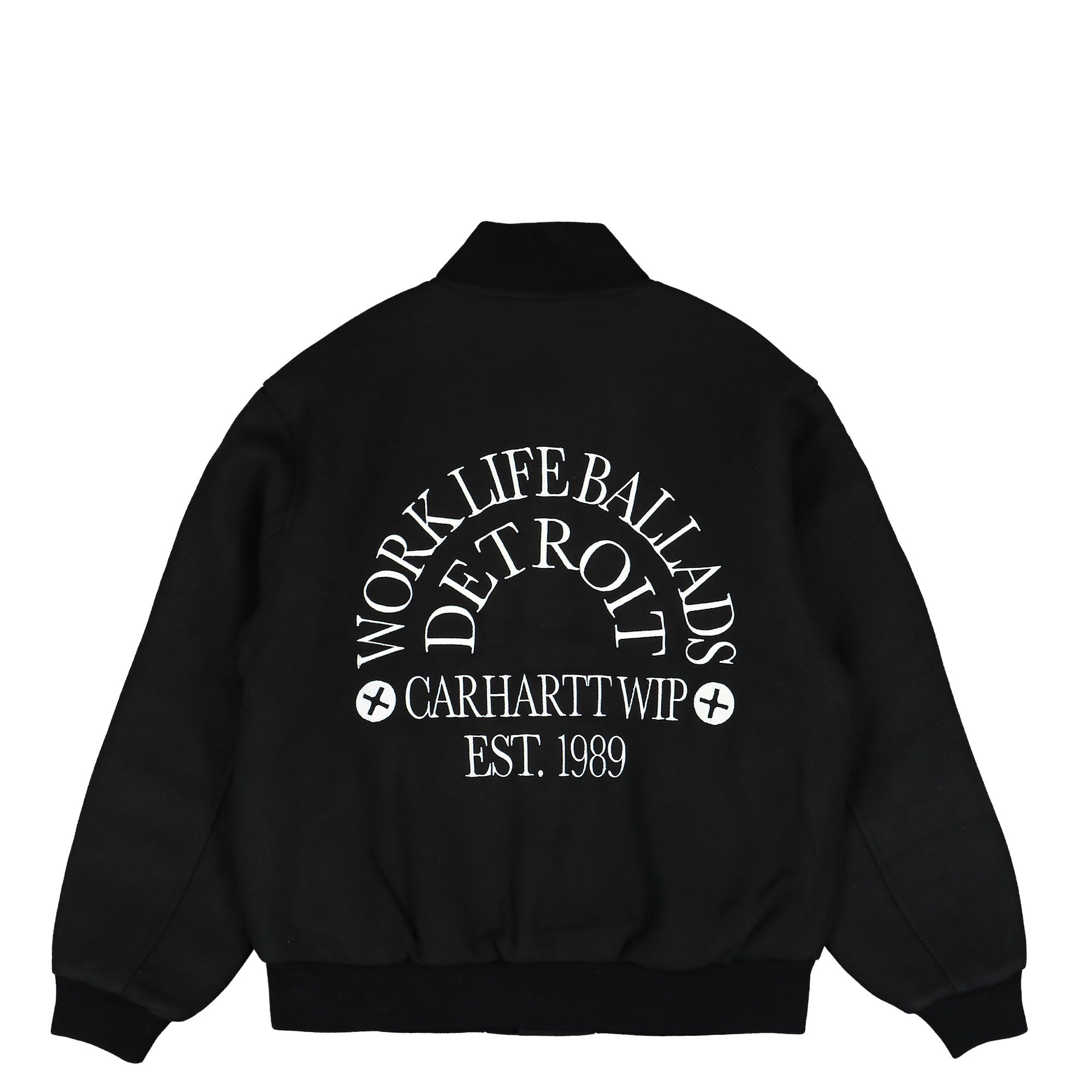 Carhartt WIP Work Varsity Bomber Black Bomber & Varsity Jackets Material | Overkill