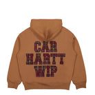 Carhartt WIP Hooded Wiles Sweat Hamilton Brown Hoodies Close-up | Overkill