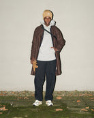 Edwin Mac Wool Coat Dark Brown Coats Close-up | Overkill