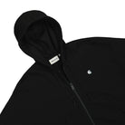 Carhartt WIP W Hooded Casey Jacket Black / Silver Hoodies Close-up | Overkill