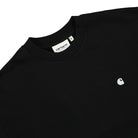 Carhartt WIP W Casey Sweatshirt Black / Silver Sweatshirts Close-up | Overkill