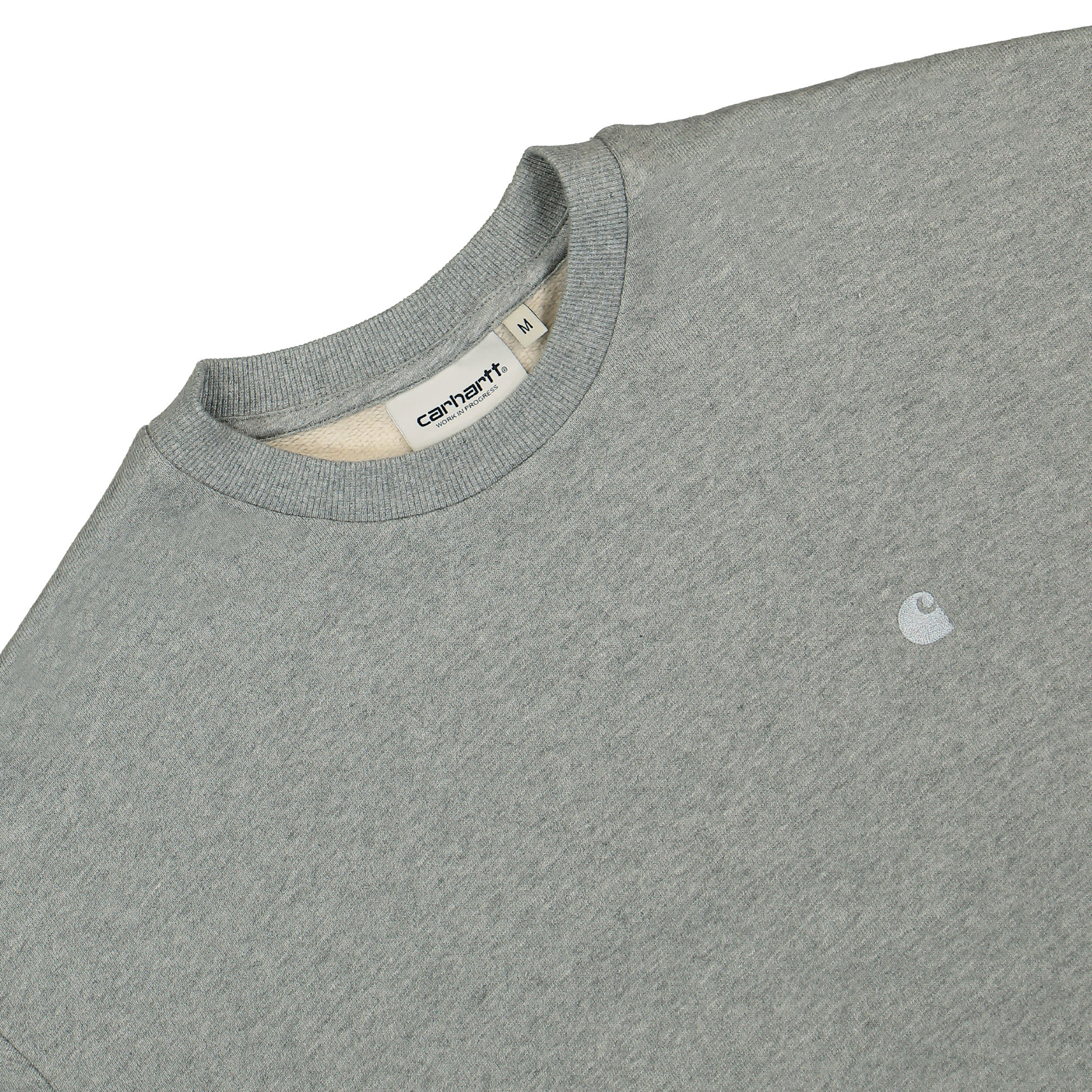 Carhartt WIP W Casey Sweatshirt Grey Heather / Silver Sweatshirts Close-up | Overkill