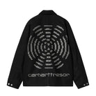 Carhartt WIP Way Of The Light Michigan Coat Black / Dark Grey Reflective Jackets Material | Overkill