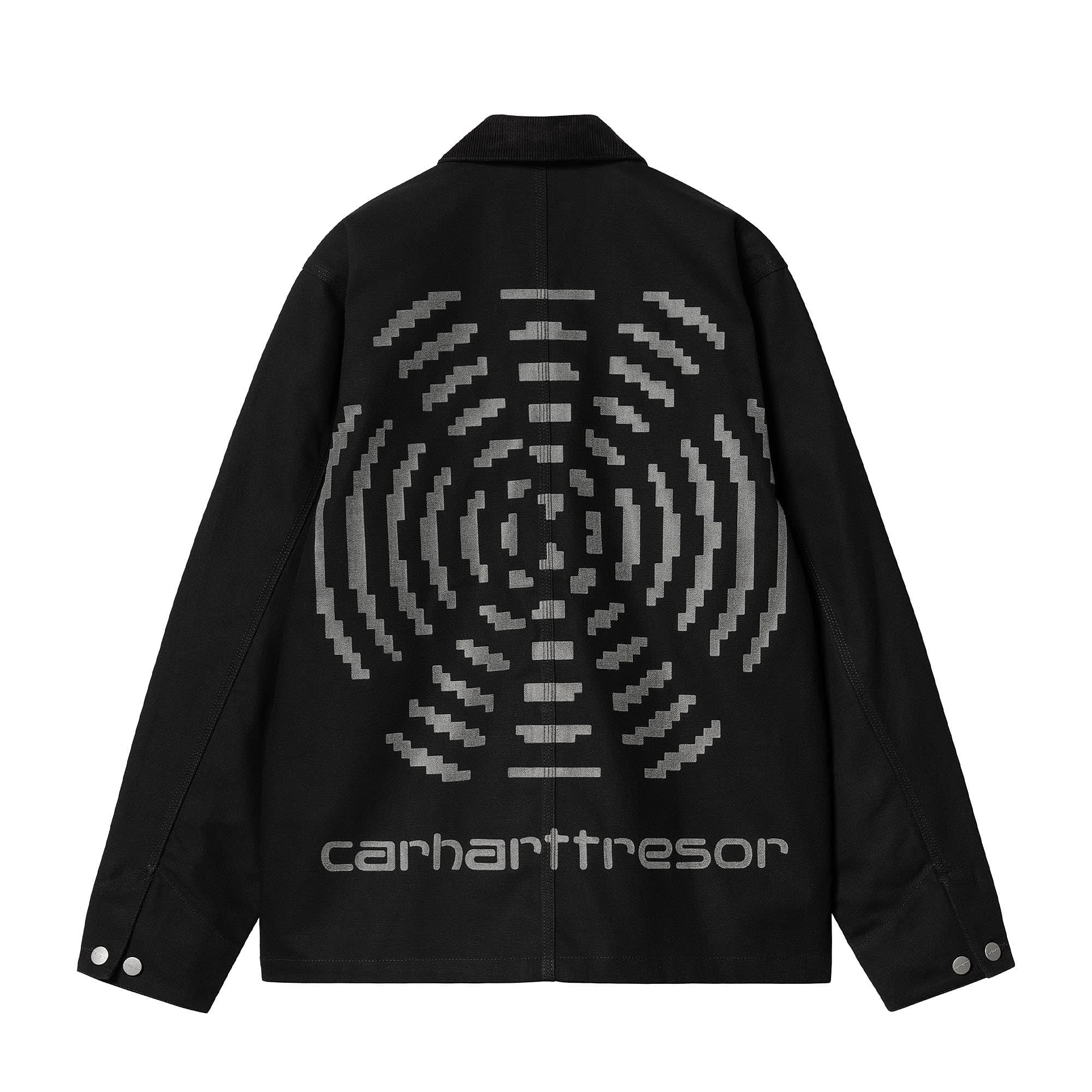 Carhartt WIP Way Of The Light Michigan Coat Black / Dark Grey Reflective Jackets Material | Overkill
