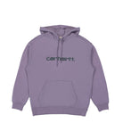 Carhartt WIP W Hooded Carhartt Sweatshirt Glassy Purple / Discovery Green Sweatshirts I032695.1TF.XX.03 | Overkill