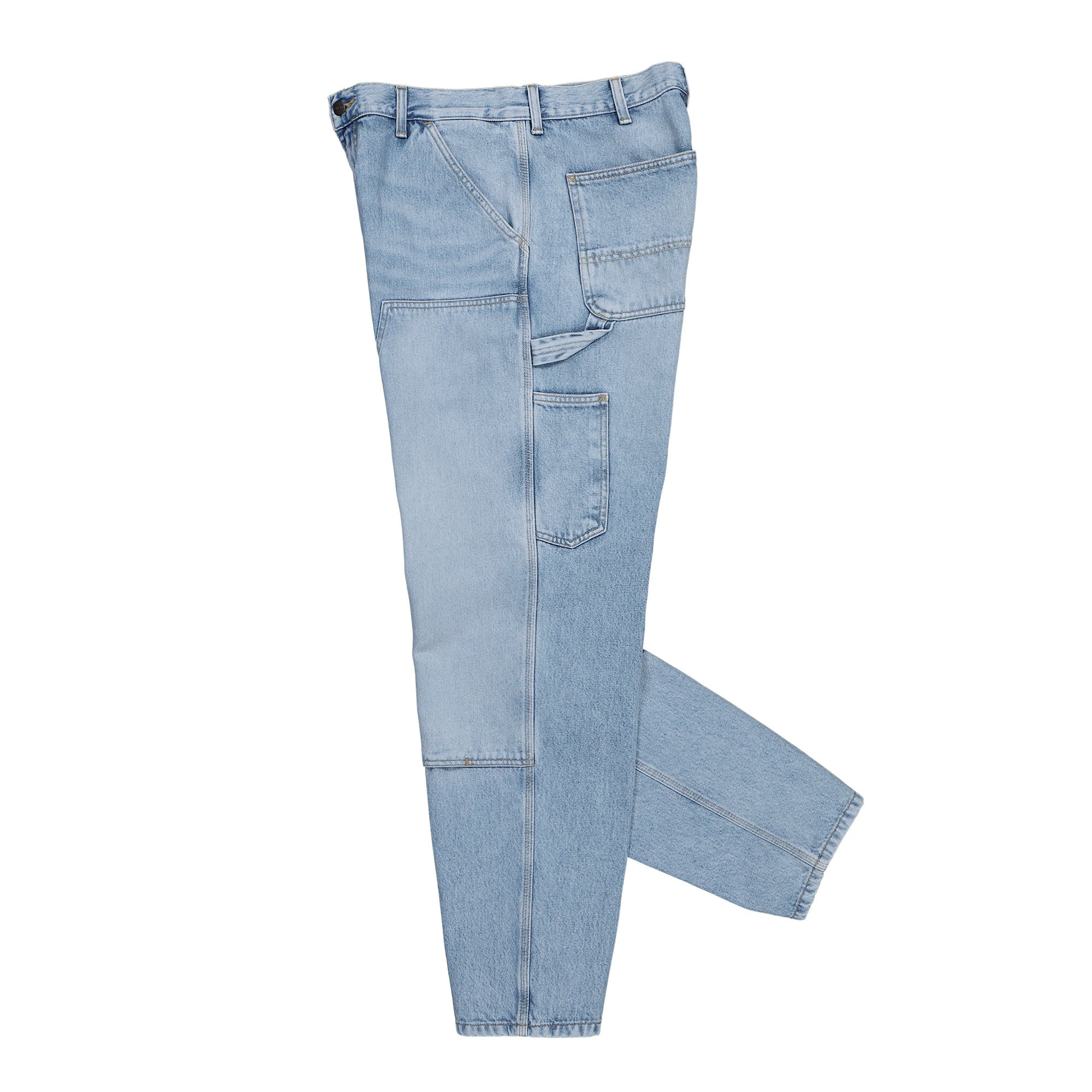 Carhartt WIP Double Knee Pant Blue Heavy Worn Bleach Jeans I032699.01.WU.32 Detailfoto | Overkill
