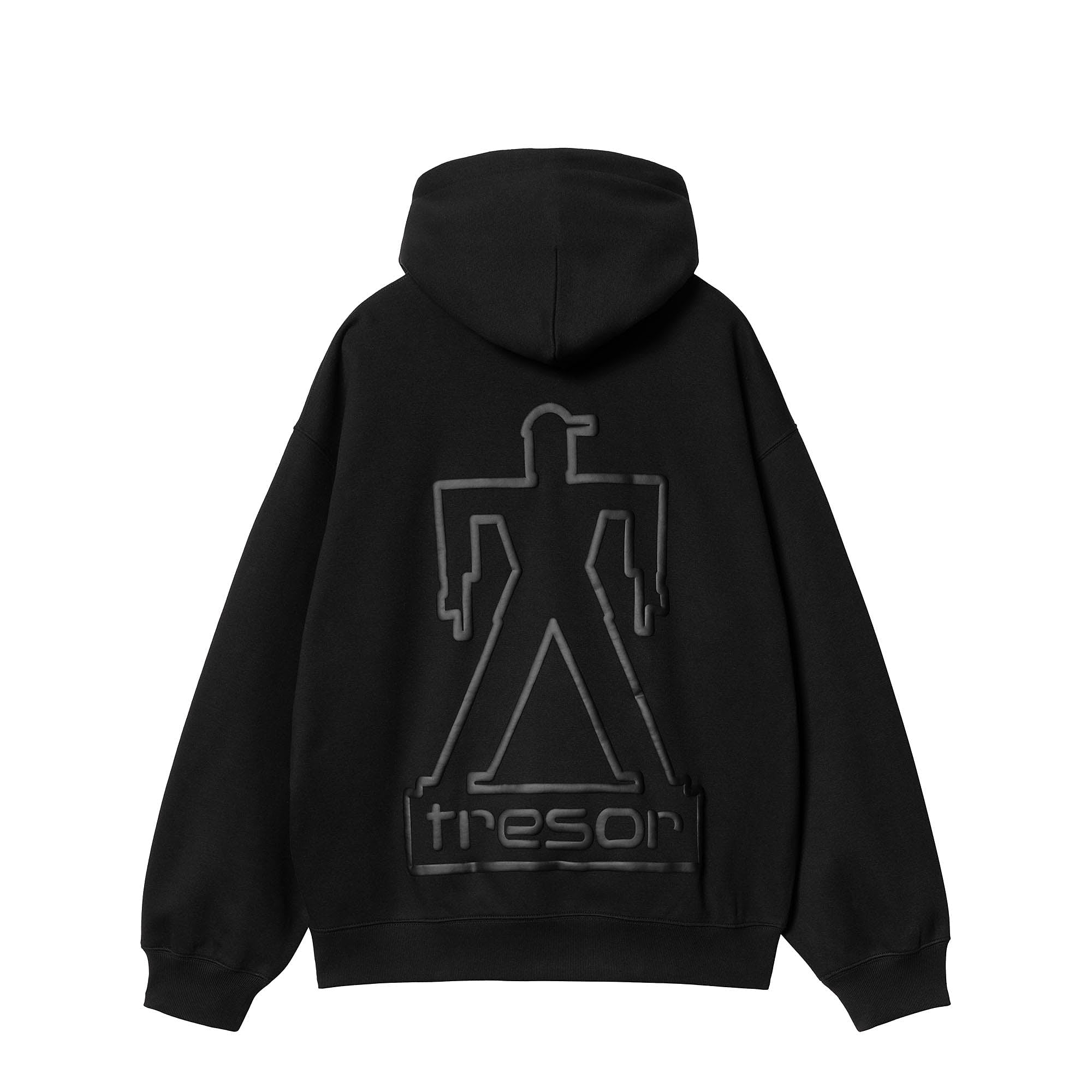 Carhartt WIP Basement Hooded Sweatshirt Black / Grey Hoodies Material | Overkill