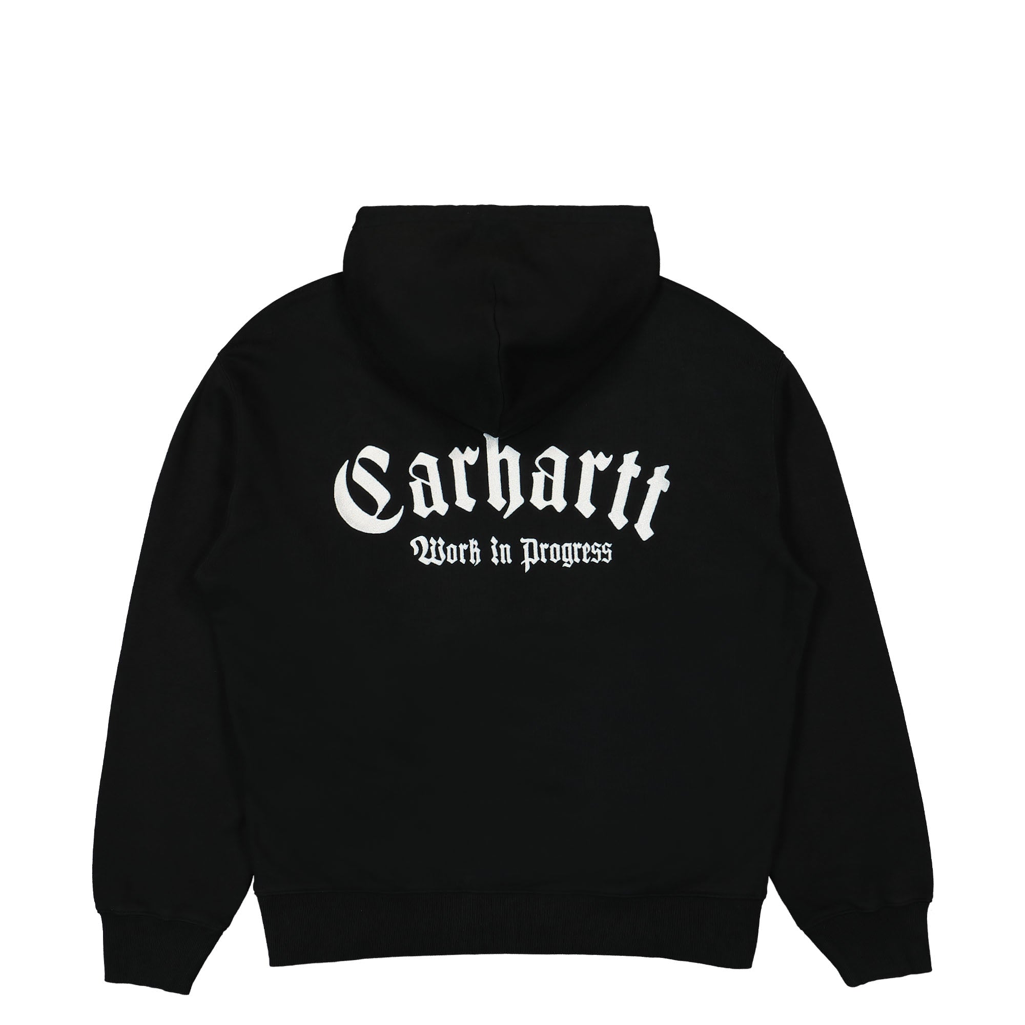 Carhartt WIP Hooded Onyx Script Sweat Black / White Hoodies Material | Overkill