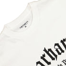Carhartt WIP S/S Onyx T-Shirt White / Black T-Shirts Close-up | Overkill