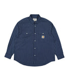 Carhartt WIP L/S Orlean Shirt Orlean Stripe Blue / White Shirts I032902.1XY.XX.03 | Overkill