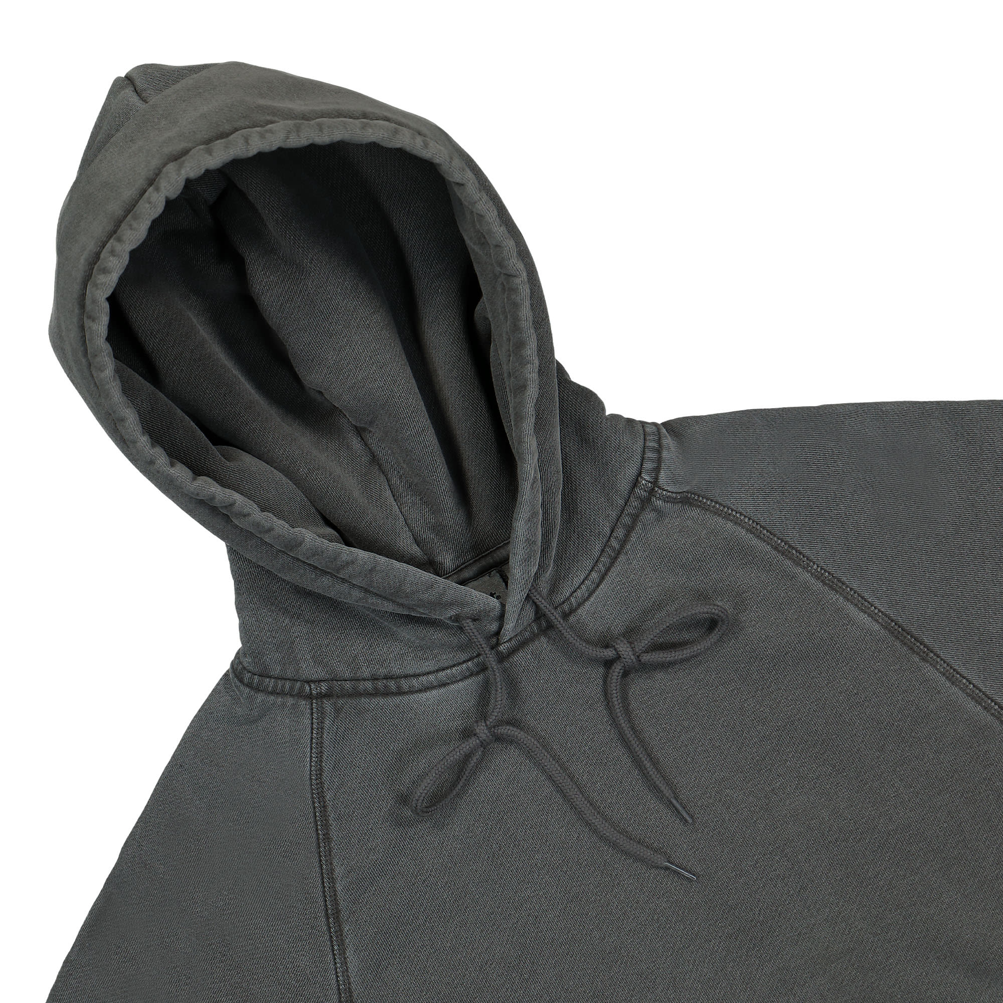 Carhartt WIP W Hooded Taos Sweat Flint Garment Dyed Hoodies Close-up | Overkill