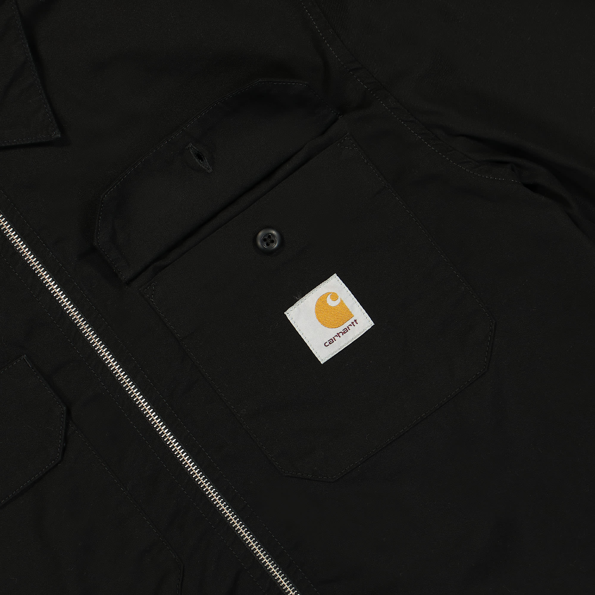 Carhartt WIP L/S Craft Zip Shirt Black Jackets Detailfoto | Overkill