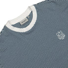 Carhartt WIP S/S Fairley T-Shirt Fairley Stripe, Naval / White T-Shirts Close-up | Overkill