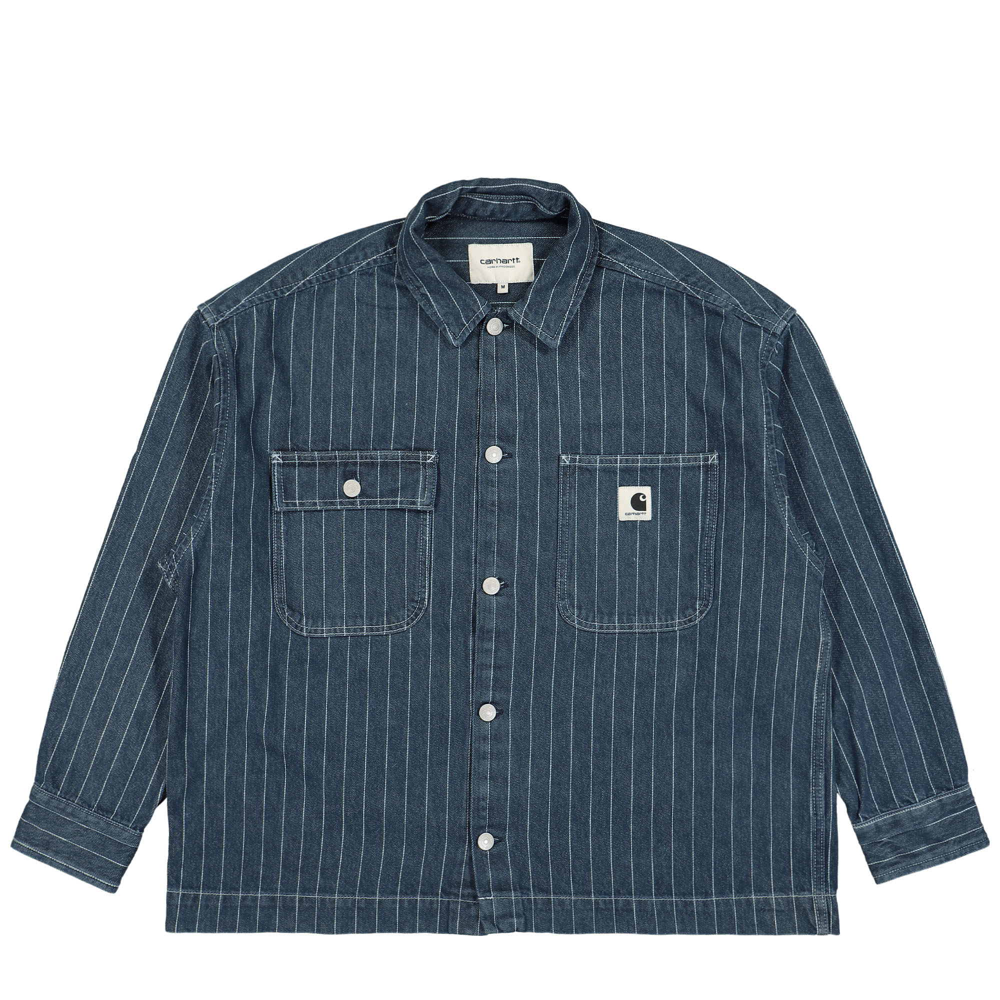 Carhartt WIP W Orlean Shirt Jac Orlean Stripe, Blue / White Shirts I033014.1XY.06.03 | Overkill