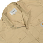 Carhartt WIP S/S Craft Shirt Sable Shirts Close-up | Overkill