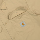 Carhartt WIP S/S Craft Shirt Sable Shirts Detailfoto | Overkill