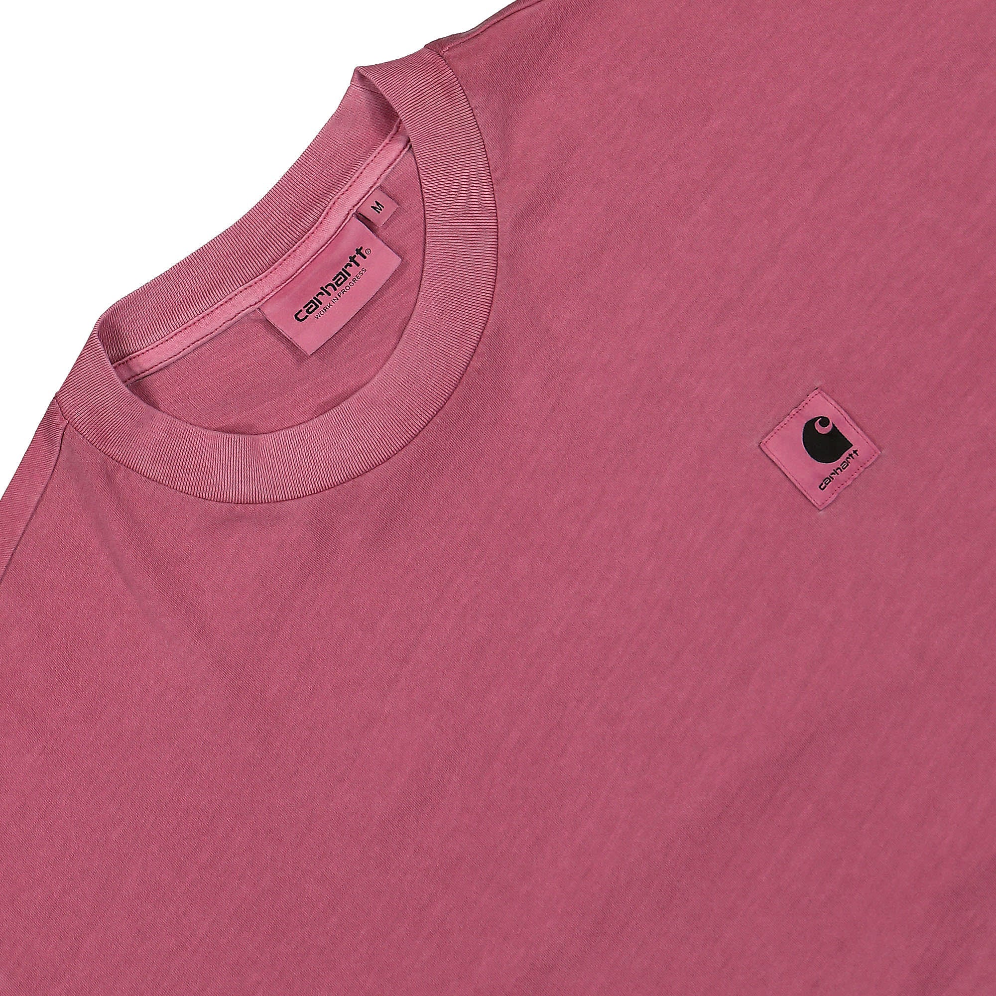 Carhartt WIP W S/S Nelson T-Shirt Magenta Garment Dyed T-Shirts Close-up | Overkill
