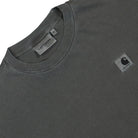 Carhartt WIP W S/S Nelson T-Shirt Charcoal Garment Dyed T-Shirts Close-up | Overkill