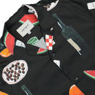Carhartt WIP S/S Isis Maria Dinner Shirt Isis Maria Dinner Print / Black Shirts Close-up | Overkill
