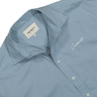 Carhartt WIP W S/S Jaxon Shirt Frosted Blue / Wax Shirts Close-up | Overkill