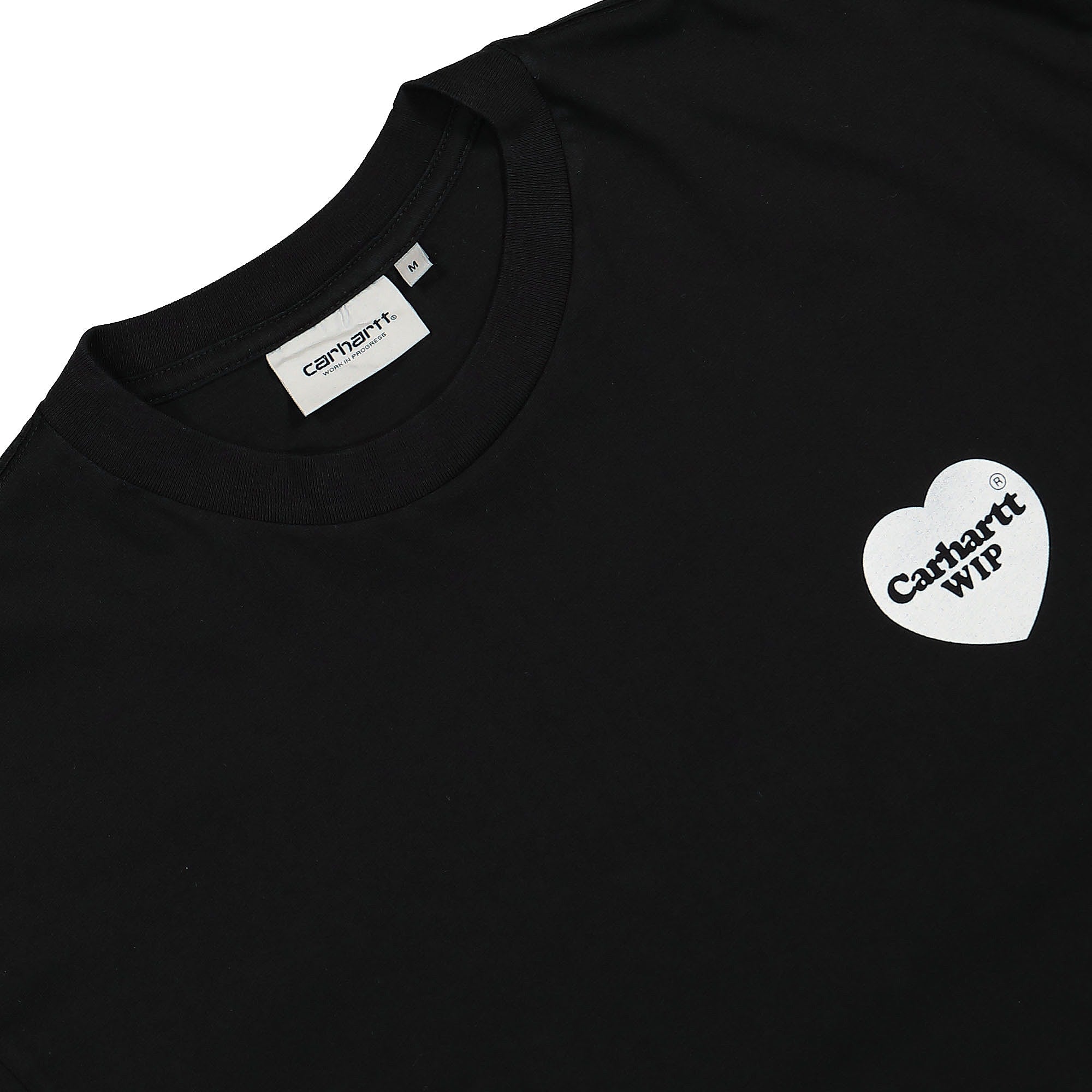 Carhartt WIP S/S Heart Bandana T-Shirt Black / White Stone Washed T-Shirts Material | Overkill