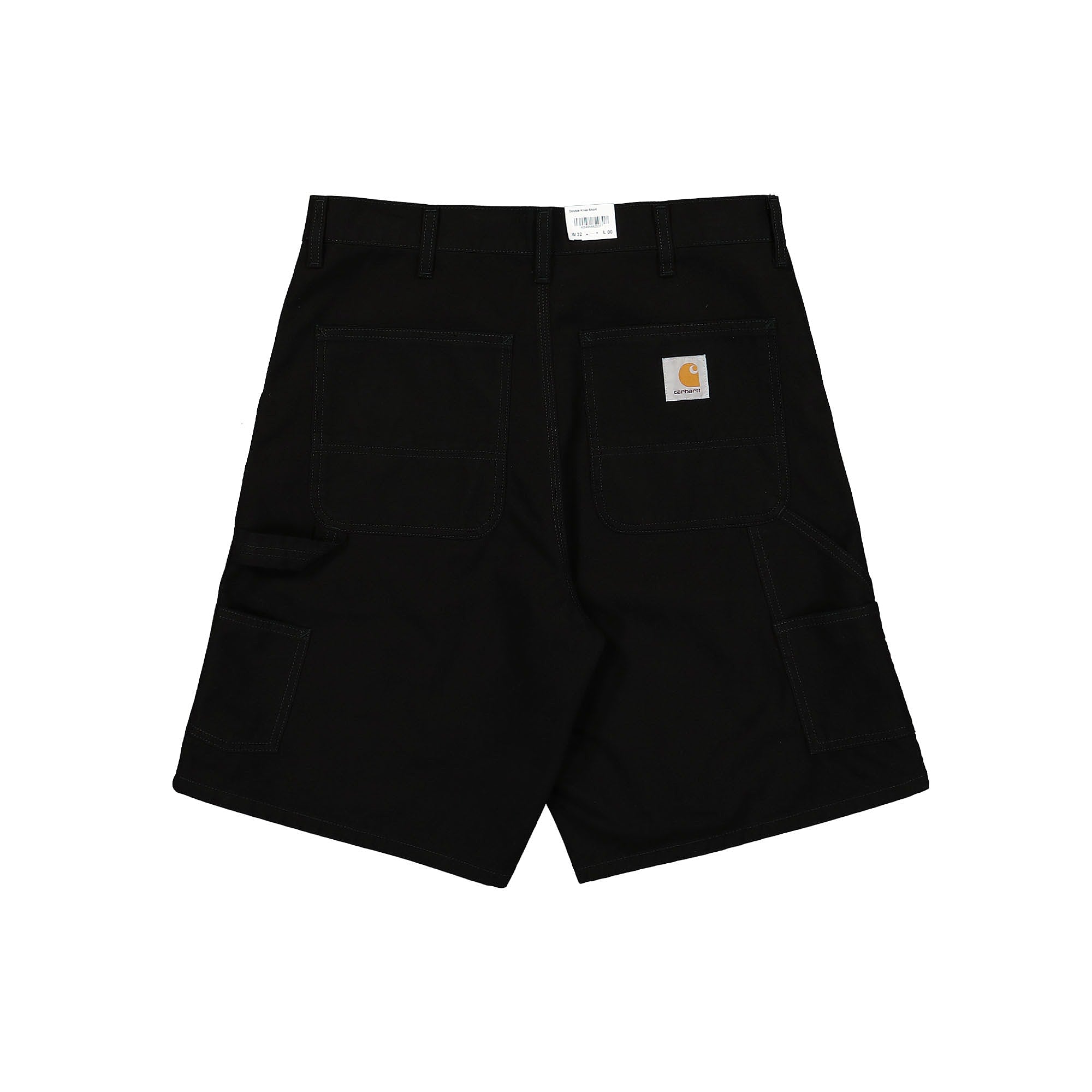 Carhartt WIP Double Knee Short Marshall Black Rinsed Shorts Material | Overkill
