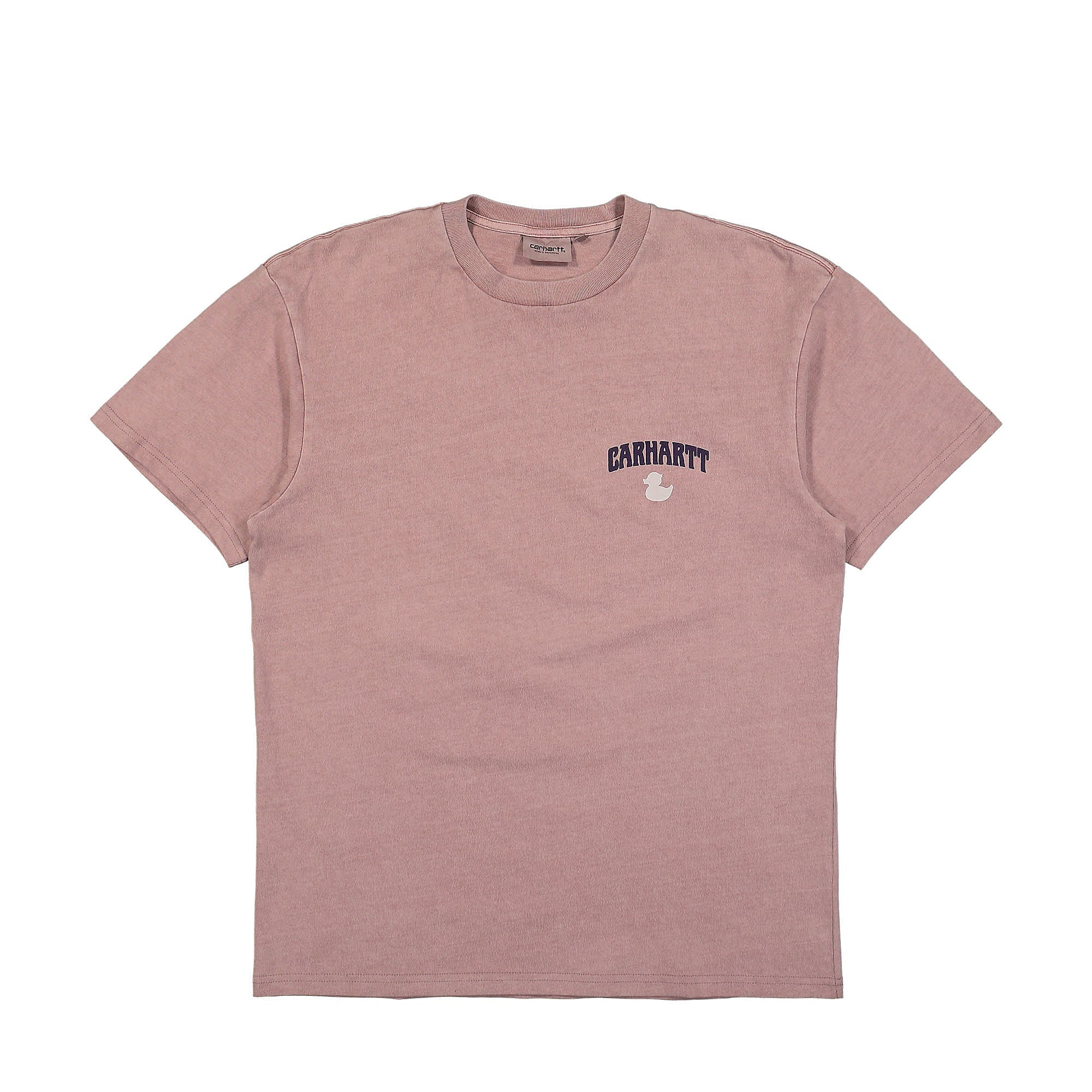 Carhartt WIP S/S Duckin' T-Shirt Glassy Pink Garment Dyed T-Shirts I033171.1NJ.GD | Overkill